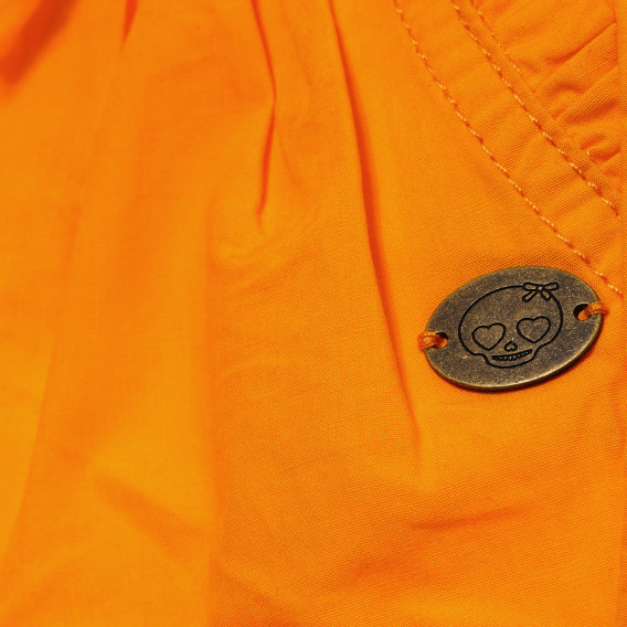 Памучен панталон за бебе за момиче оранжев Tape a l'oeil 172215 3