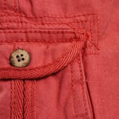 Памучен панталон за бебе за момче червен Tape a l'oeil 172219 3