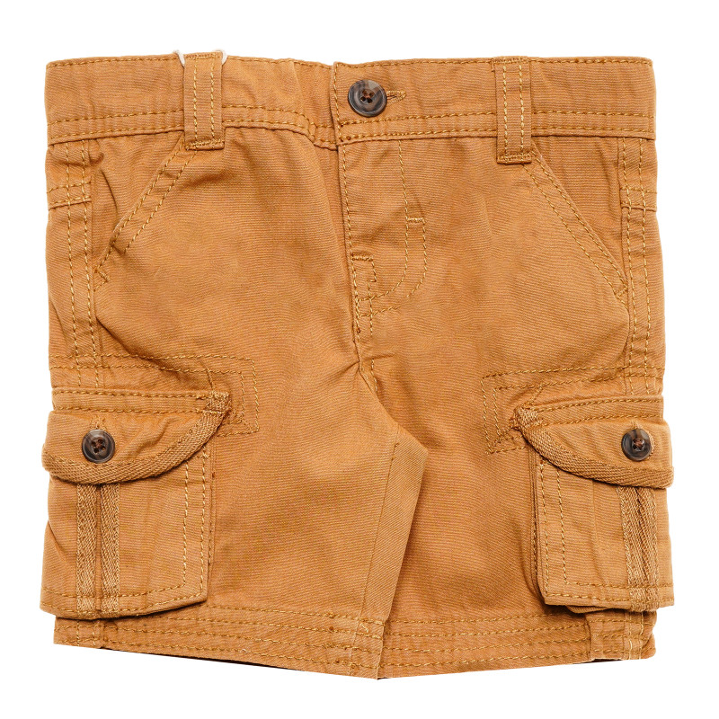 Памучен панталон за бебе за момче кафяв  172221