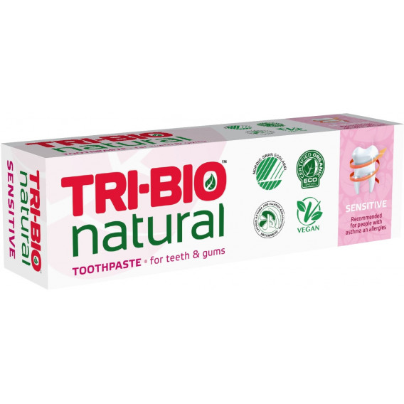 Натурална еко паста за зъби Sensitive, 75 мл Tri-Bio 172289 4