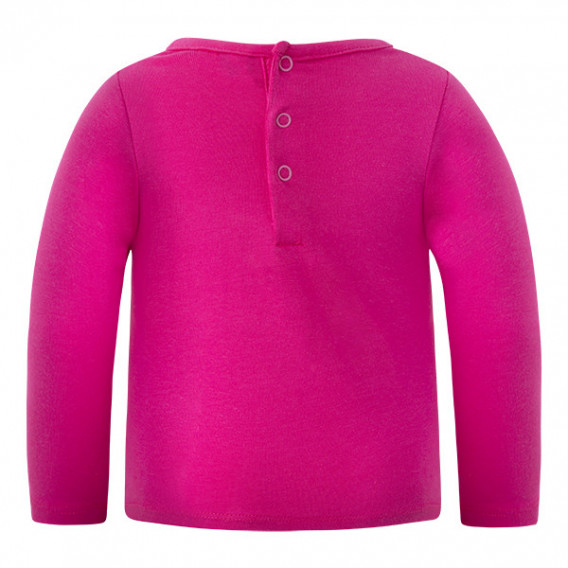 Памучна блуза с дълъг ръкав за момиче и цветна щампа Tuc Tuc 1729 2