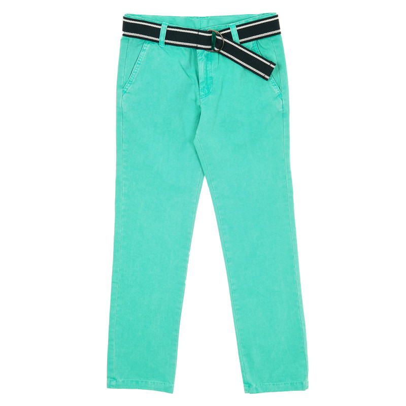 Памучен панталон за бебе за момче зелен  173102