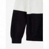 Пуловер от органичен памук в черно и сиво за момче Name it 173155 2