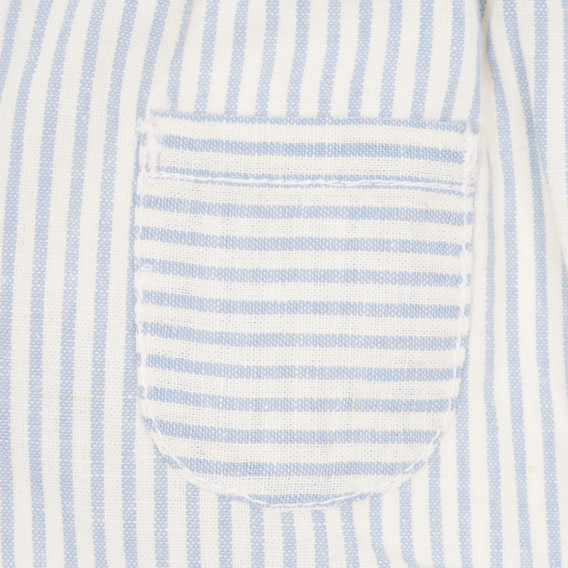 Памучен панталон за бебе в бяло и синьо Tape a l'oeil 173329 3