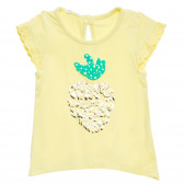 блуза с къс ръкав с детайли за бебе момиче Benetton 173748 6