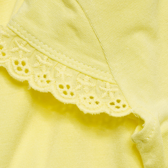 блуза с къс ръкав с детайли за бебе момиче Benetton 173750 11