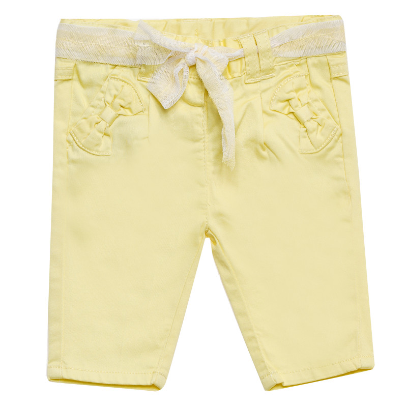 Панталон за бебе за момиче жълт  173792