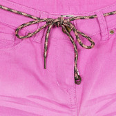 Панталон с декоративен колан, розов Tape a l'oeil 173919 3