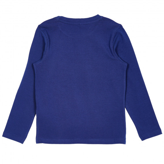 Блуза с графичен принт от органичен памук за момче синя Name it 173953 7