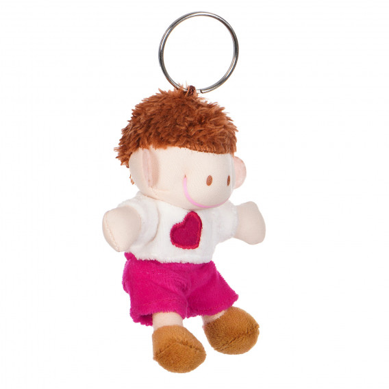 Плюшена кукла ключодържател -11 см, розов Amek toys 173964 6
