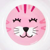 Купичка за хранене коте, розово, меламин 490 ml Canpol 173966 5