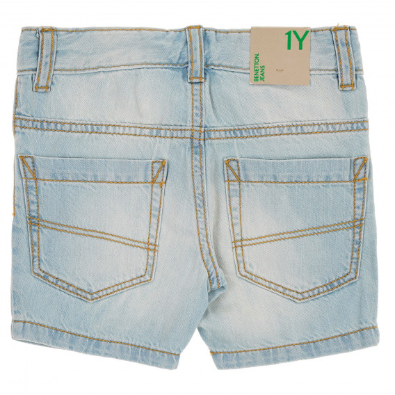 Къс дънков панталон в светлосин цвят за момче Benetton 174066 8