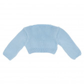 Памучна жилетка за бебе за момиче синя Neck & Neck 174086 2