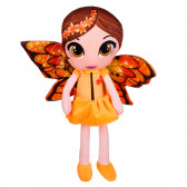 Плюшена фея със оранжеви крила, 34 см Amek toys 174151 