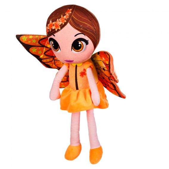 Плюшена фея със оранжеви крила, 34 см Amek toys 174153 2