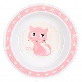Купичка с борд - розово коте, пластмаса 270 ml Canpol 174193 4