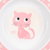Купичка с борд - розово коте, пластмаса 270 ml Canpol 174194 5