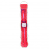 Ръчен водоустойчив часовник за момиче червен Swatch 174212 