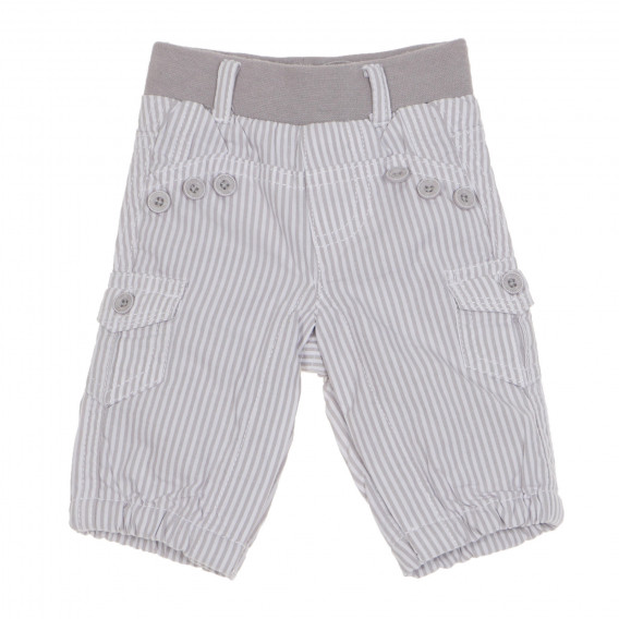 Памучен панталон за бебе за момче, сив Tape a l'oeil 174258 3