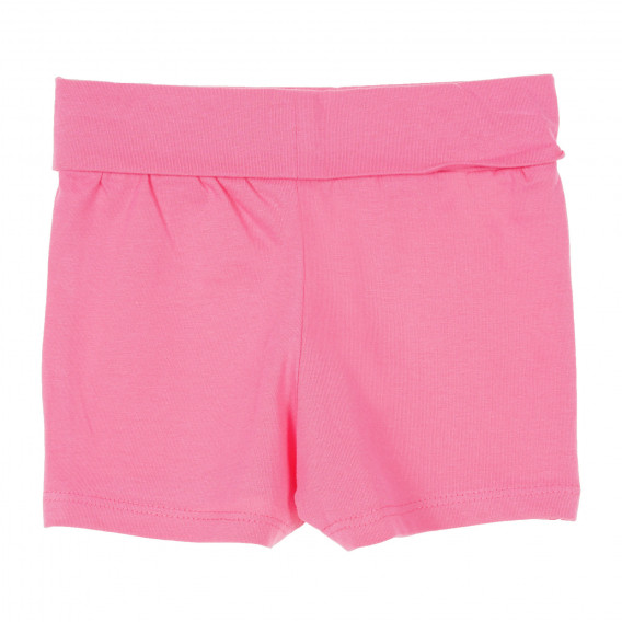 Памучни къси панталони за момиче розови Idexe 174569 2
