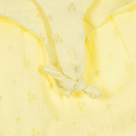 Памучна рокля за бебе момиче жълта Tape a l'oeil 174779 4
