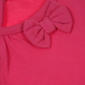 Памучна тениска с апликация панделка за бебе, розова Tape a l'oeil 174858 3