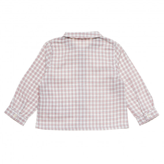 Карирана риза с дълъг ръкав за бебе за момче розова Neck & Neck 174991 4