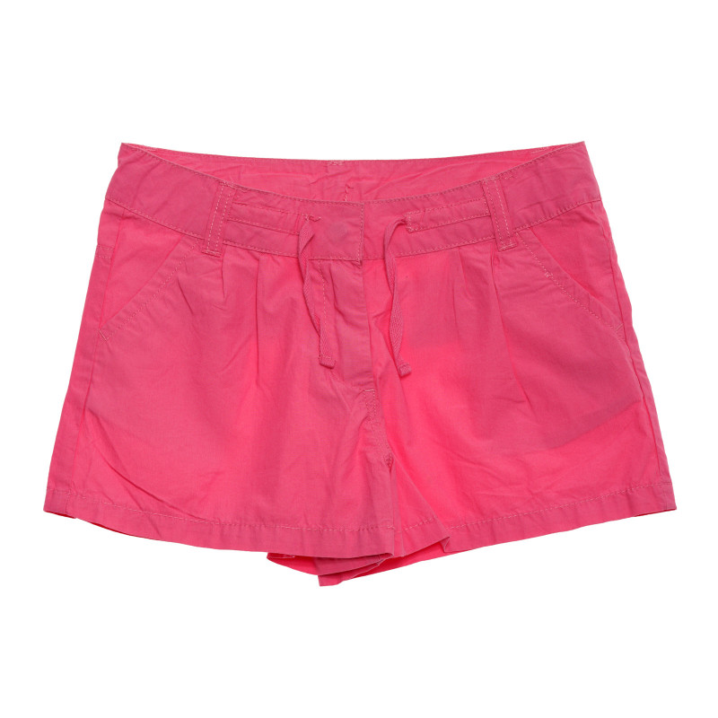 Памучен къс панталон за момиче розов  175053