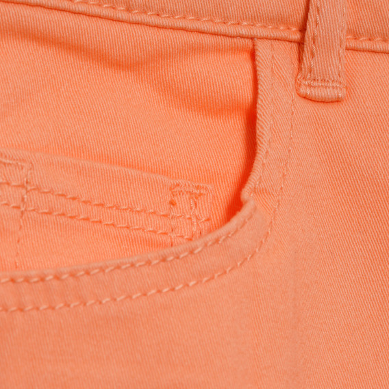 Памучен панталон в коралов цвят за момиче Tape a l'oeil 175090 4