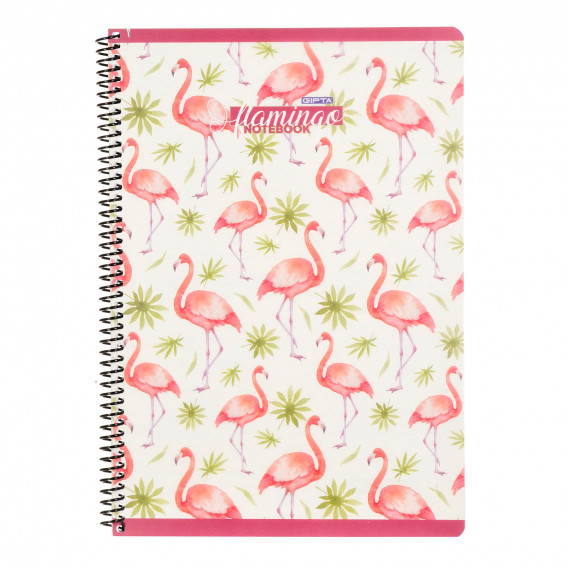 Тетрадка Flamingo, A 4, 80 листа, широки редове Gipta 175450 