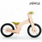 Дървено колело за баланс, Лили, 12", цвят: зелен Pippello Bikes 175632 