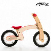 Дървено колело за баланс, Z, 12", цвят: червен Pippello Bikes 175637 