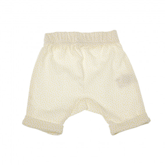 Памучен панталон за бебе бял Tape a l'oeil 175754 2