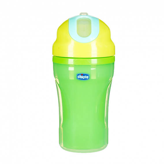 Неразливаща се чаша със сламка, Insulated Cup, 266 мл., цвят: зелен Chicco 175839 2