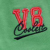 Спортен панталон с малка щампа за момче, зелен Acar 176085 2