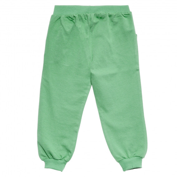Спортен панталон с малка щампа за момче, зелен Acar 176087 4
