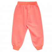 Спортен панталон с щампа близалки за момиче, розов Acar 176115 2
