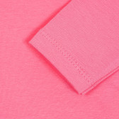 Блуза с дълъг ръкав и графичен принт за момиче, розова Acar 176166 3