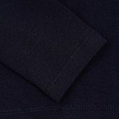 Блуза с дълъг ръкав и апликация за момиче, синя Acar 176250 3