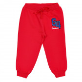 Спортен панталон с надпис 64 за момче, червен Acar 176292 