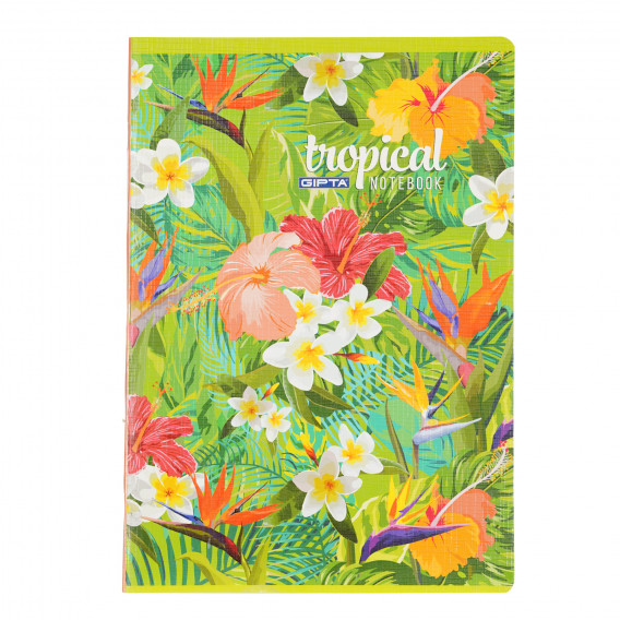 Тетрадка Tropical, А 4, 60 листа, широки редове, многоцветен Gipta 176412 