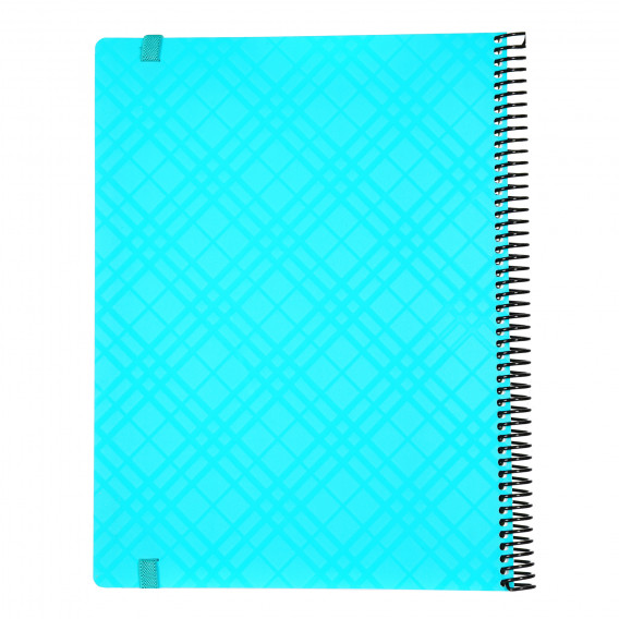 Тетрадка 5+1 Mono с оганичителен ластик, А 4, 110 листа, малък квадрат/ широки редове, зелен Gipta 176426 3