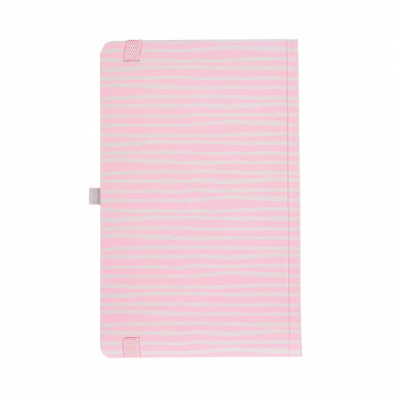 Тетрадка Smooth notes с оганичителен ластик, 13 X 21 см, 120 листа, широки редове, розов Gipta 176487 3