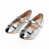 Сребристи официални обувки за момиче с личице STUPS 17698 