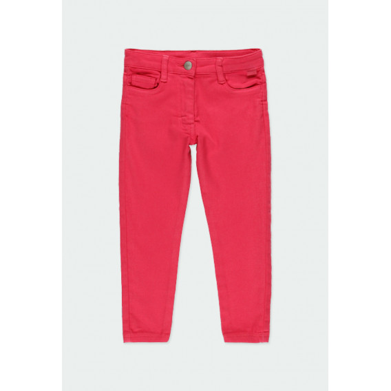 Панталон с пет джоба за момиче червен Boboli 177080 2