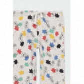 Памучна пижама от две части с дълъг ръкав за момиче бежова Boboli 177136 6