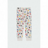Памучна пижама от две части с дълъг ръкав за момиче бежова Boboli 177137 7