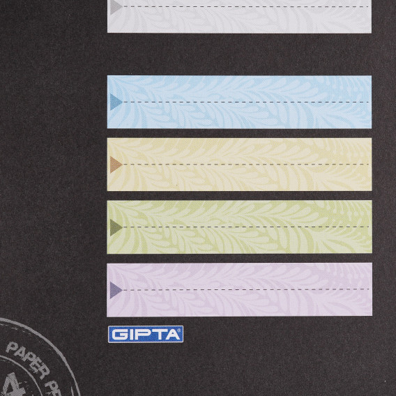 Тетрадка Pist с ограничителен ластик, 17 X 24 см, 120 листа, широки редове, черен Gipta 177353 4