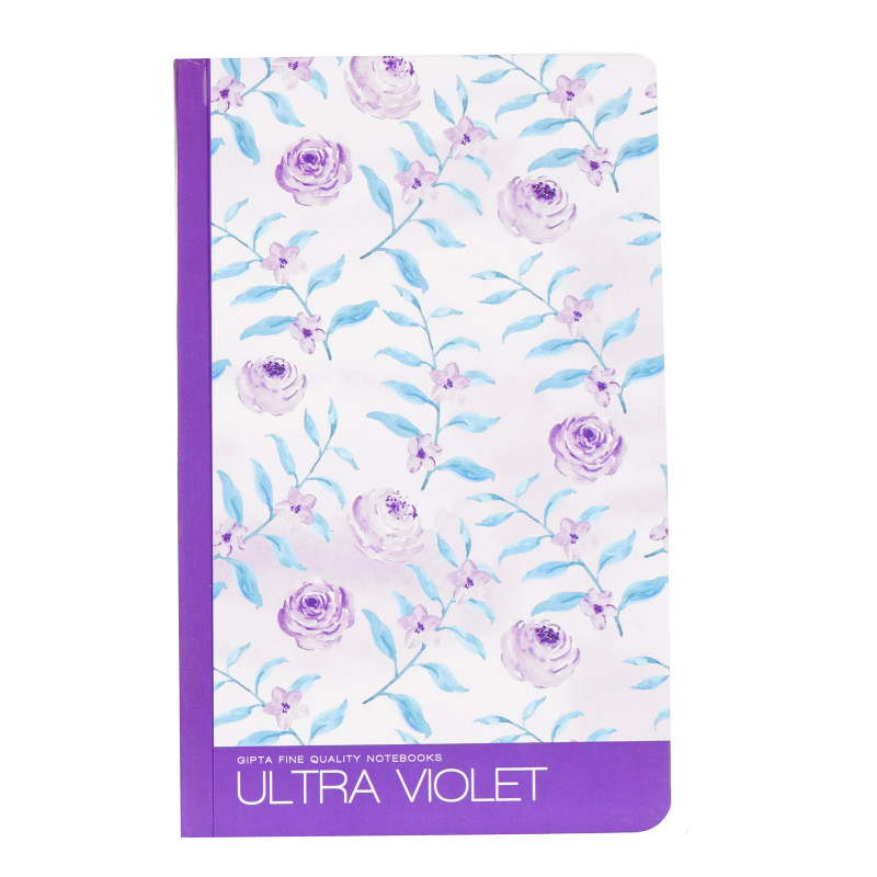 Тетрадка Ultra Violet №1, 13 X 21 см, 120 листа, широки редове, бял  177402