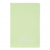 Тетрадка Pastels, 17 X 24 см, 40 листа, широки редове, зелен Gipta 177414 